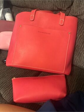 Portland Leather Tulip crossbody with Zip Pouch